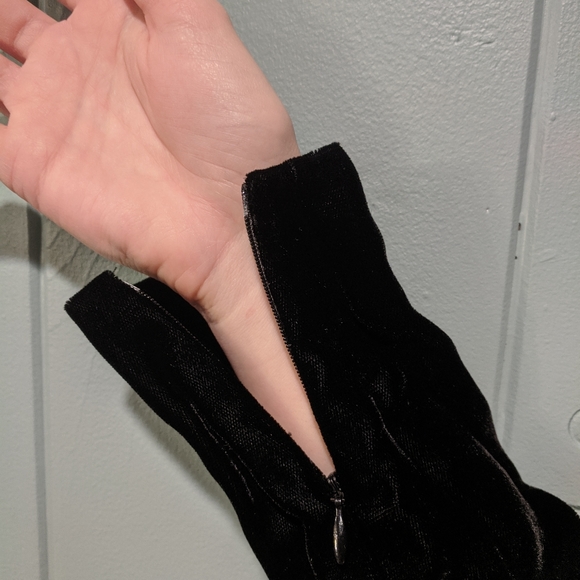 YSL Rive Gauche Vintage Velvet Dress (38) - Picture 6 of 6